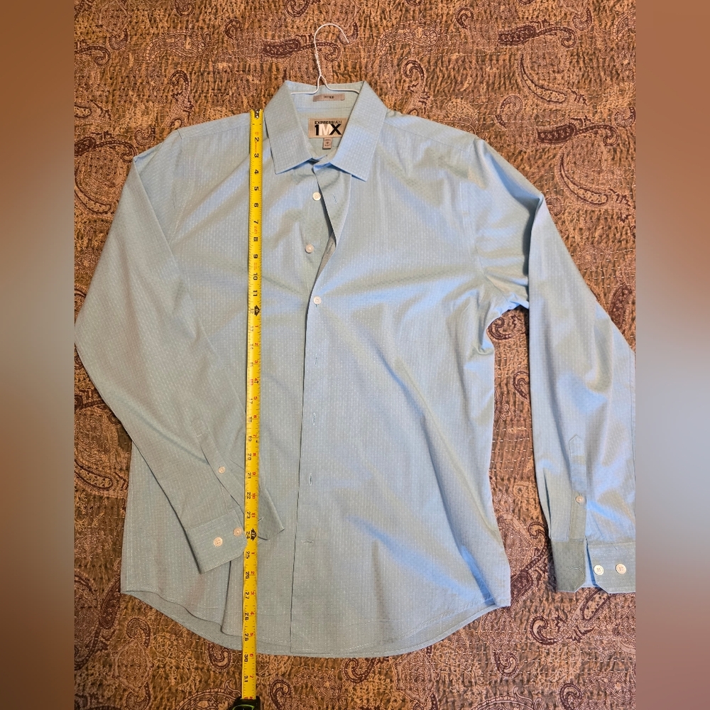 Express Men's Sky Blue Dress Shirt